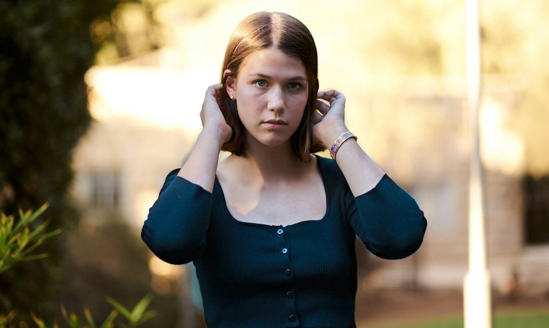 woman listening attentively