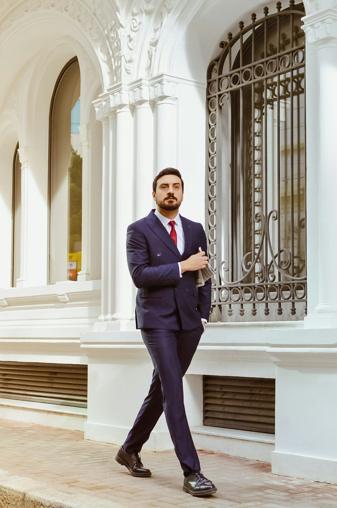 confident man in suit