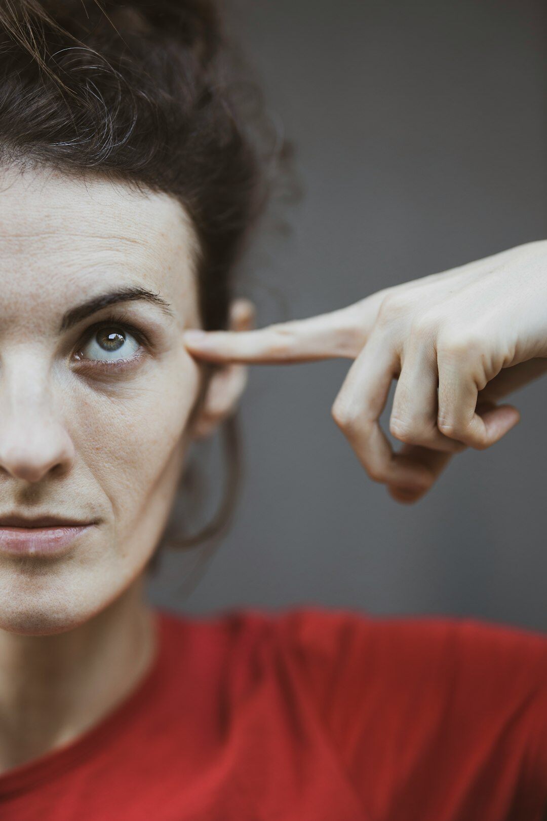 woman listening attentively